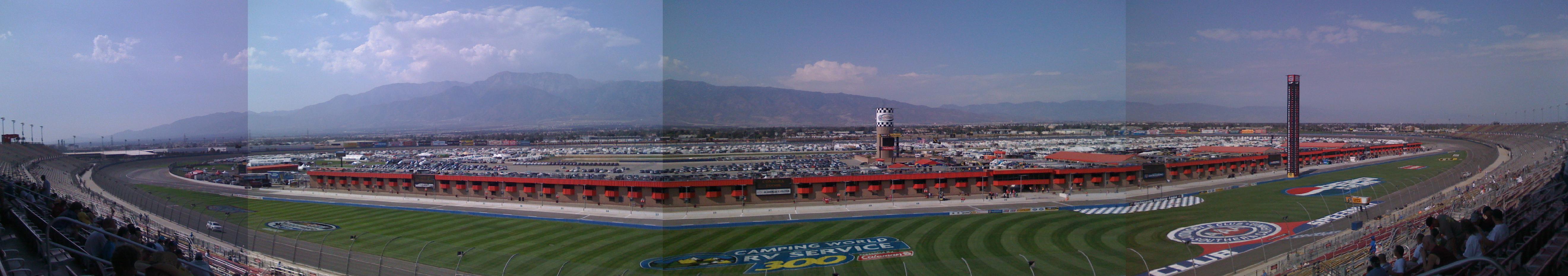 Auto Club Speedway, built on the former Kaiser Steel mill site