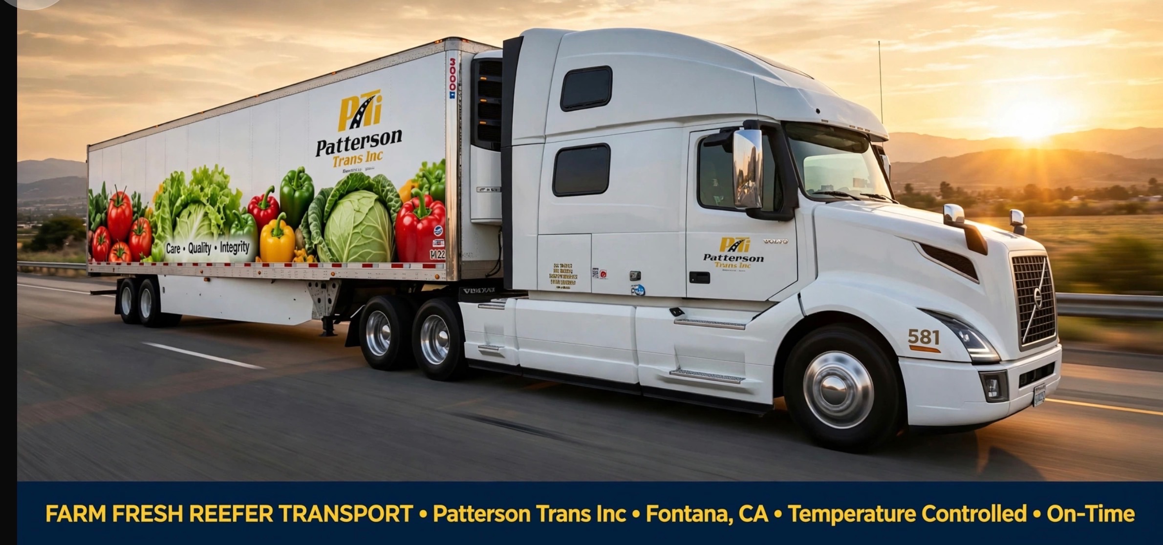 Patterson Trans Inc. refrigerated fleet