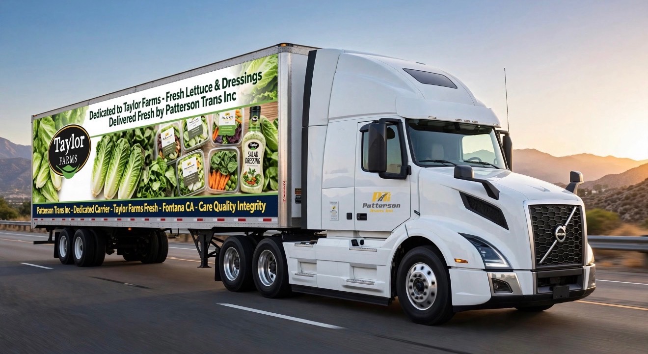 Agriculture and produce refrigerated trucking, dedicated to Taylor Farms