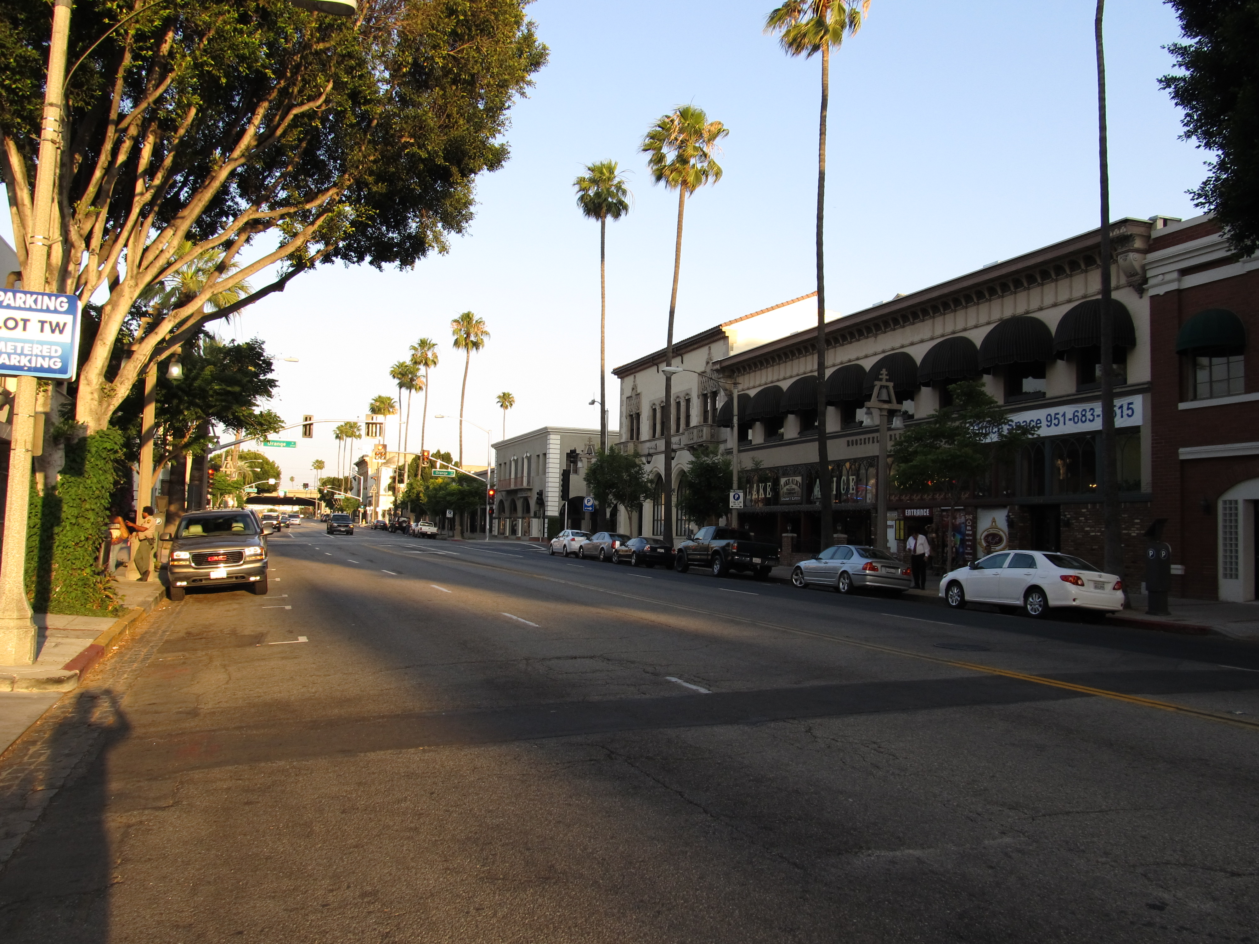 Downtown Riverside, welcome banner