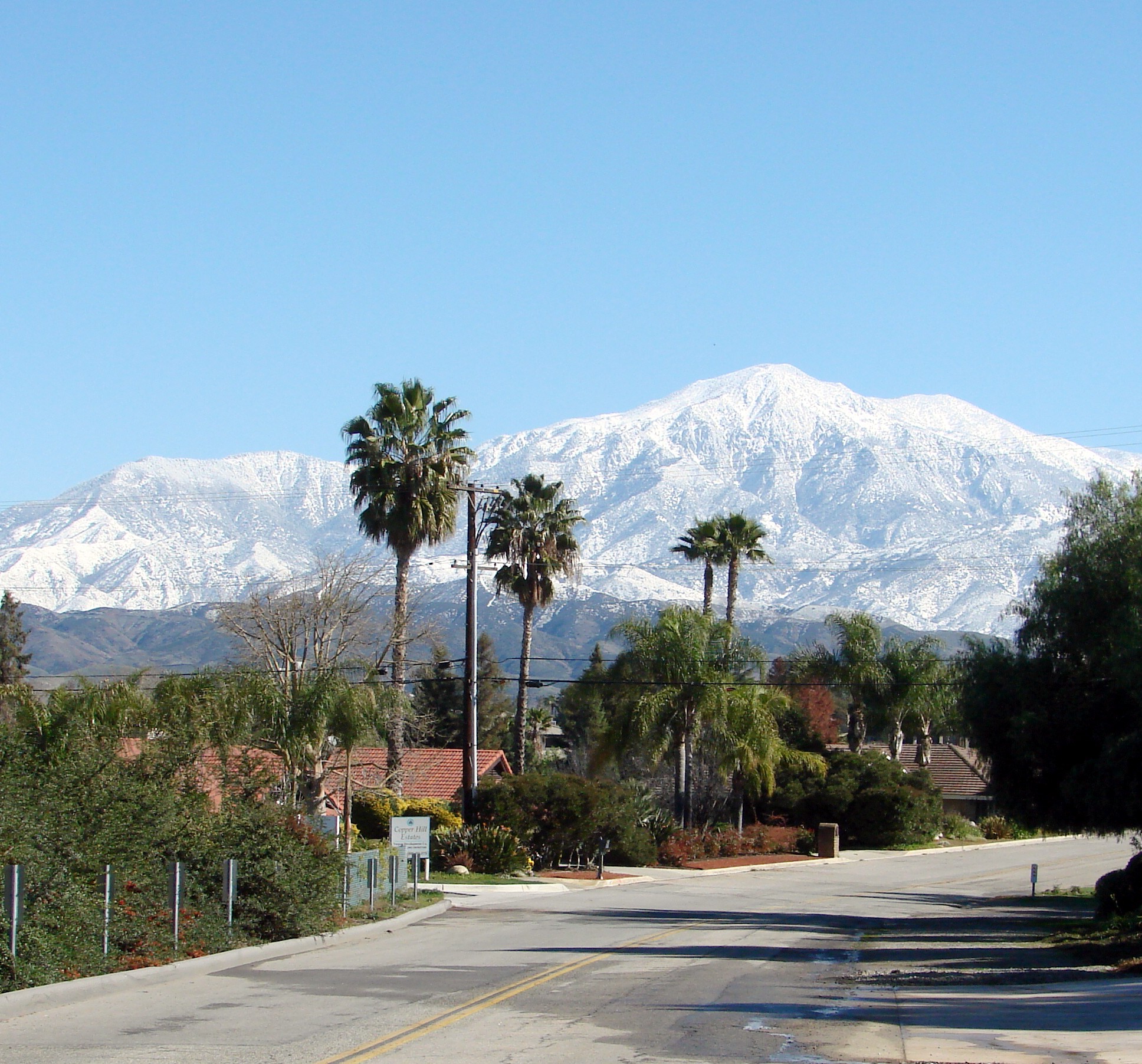San Gorgonio Mountain above San Bernardino